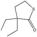 4,5-Dihydro-3,3-diethylthiophen-2(3H)-one Structure