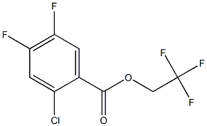 2-Chloro-4,5-difluorobenzoic acid 2,2,2-trifluoroethyl ester Structure