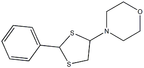 4-(2-Phenyl-1,3-dithiolan-4-yl)morpholine 구조식 이미지