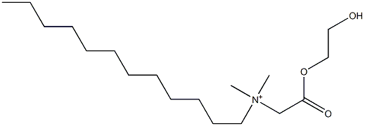 N-[(2-Hydroxyethoxy)carbonylmethyl]-N,N-dimethyl-1-dodecanaminium Structure