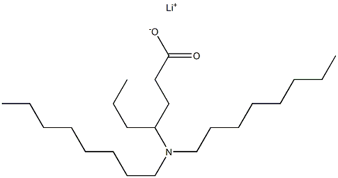 4-(Dioctylamino)heptanoic acid lithium salt 구조식 이미지