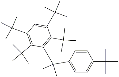 2-(2,3,5,6-Tetra-tert-butylphenyl)-2-(4-tert-butylphenyl)propane 구조식 이미지