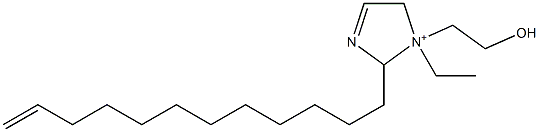 2-(11-Dodecenyl)-1-ethyl-1-(2-hydroxyethyl)-3-imidazoline-1-ium 구조식 이미지