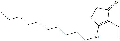 2-Ethyl-3-(decylamino)-2-cyclopenten-1-one 구조식 이미지