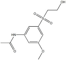 3-(Acetylamino)-5-methoxyphenyl 2-hydroxyethyl sulfone Structure