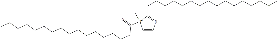 2-Hexadecyl-1-methyl-1-heptadecanoyl-1H-imidazol-1-ium Structure