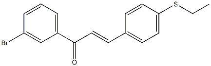 4-((Ethylthio))-3'-bromochalcone 구조식 이미지