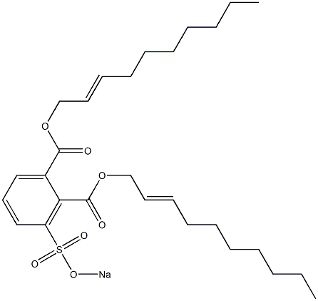 3-(Sodiosulfo)phthalic acid di(2-decenyl) ester 구조식 이미지