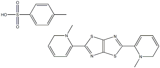 2,5-Di(N-methylpyridyl)thiazolo[5,4-d]thiazole p-toluenesulfonic acid 구조식 이미지