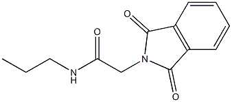 N-Propyl-1,3-dioxo-2-isoindolineacetamide 구조식 이미지