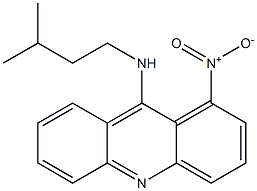 9-(3-Methylbutylamino)-1-nitroacridine Structure