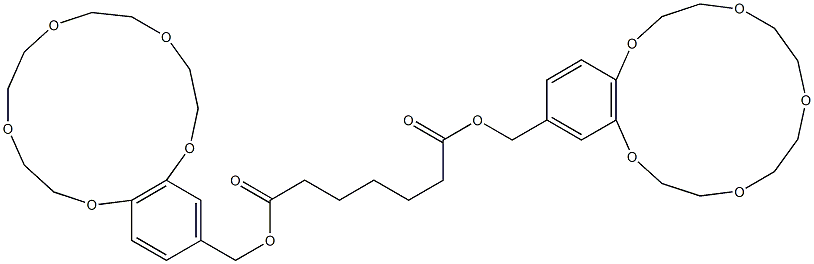 Heptanedioic acid bis[[2,5,8,11,14-pentaoxabicyclo[13.4.0]nonadeca-1(15),16,18-triene-17-yl]methyl] ester 구조식 이미지