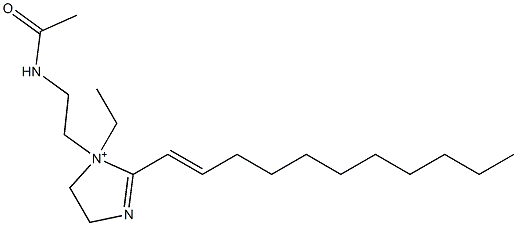 1-[2-(Acetylamino)ethyl]-1-ethyl-2-(1-undecenyl)-2-imidazoline-1-ium Structure