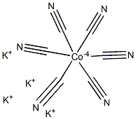 Potassium hexacyanocobaltate(II) Structure