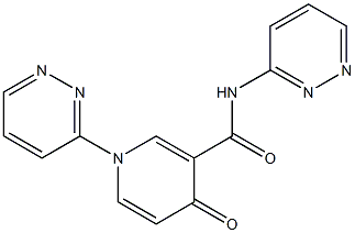 1,N-Bis(pyridazin-3-yl)-1,4-dihydro-4-oxopyridine-3-carboxamide 구조식 이미지