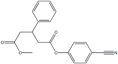 3-Phenylglutaric acid 1-(4-cyanophenyl)5-methyl ester 구조식 이미지