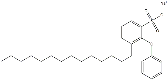 2-Phenoxy-3-tetradecylbenzenesulfonic acid sodium salt Structure