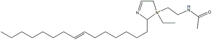 1-[2-(Acetylamino)ethyl]-1-ethyl-2-(7-pentadecenyl)-3-imidazoline-1-ium Structure