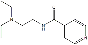 N-(2-Diethylaminoethyl)isonicotinamide Structure