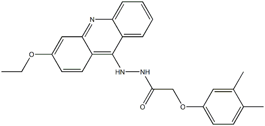 N'-(3-Ethoxyacridin-9-yl)-2-(3,4-dimethylphenoxy)acetohydrazide 구조식 이미지