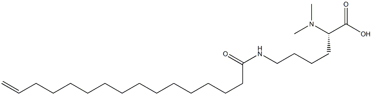 N6-(15-Hexadecenoyl)-N2,N2-dimethyllysine Structure