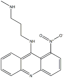 9-(3-Methylaminopropylamino)-1-nitroacridine Structure