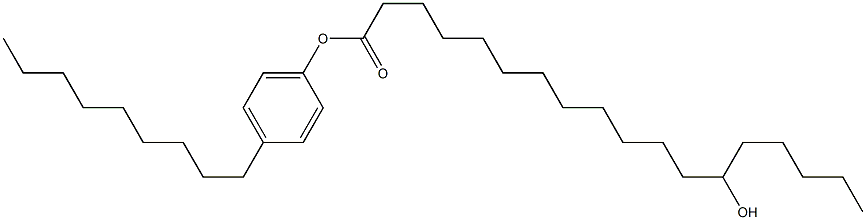 13-Hydroxystearic acid 4-nonylphenyl ester 구조식 이미지