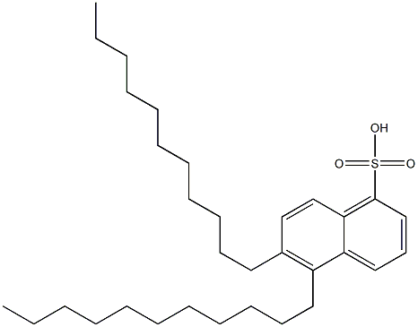 5,6-Diundecyl-1-naphthalenesulfonic acid Structure