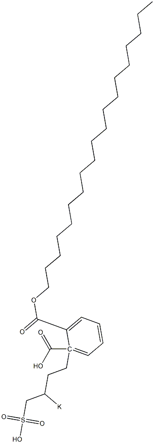 Phthalic acid 1-nonadecyl 2-(3-potassiosulfobutyl) ester Structure