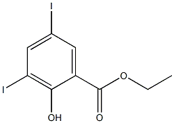 3,5-Diiodosalicylic acid ethyl ester Structure