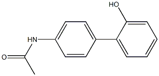 N-(2'-Hydroxy-1,1'-biphenyl-4-yl)acetamide 구조식 이미지