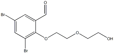 5-Bromo-3-bromo-2-[2-(2-hydroxyethoxy)ethoxy]benzaldehyde 구조식 이미지