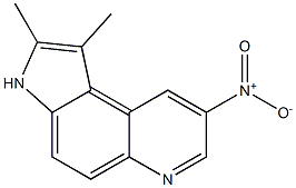 1,2-Dimethyl-8-nitro-3H-pyrrolo[3,2-f]quinoline Structure