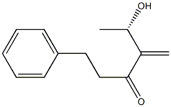 (5S)-5-Hydroxy-4-methylene-1-phenyl-3-hexanone Structure