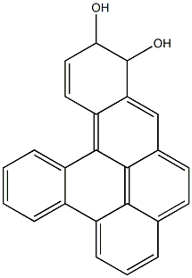 11,12-Dihydrodibenzo[a,l]pyrene-11,12-diol 구조식 이미지