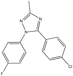 1-(4-Fluorophenyl)-5-(4-chlorophenyl)-3-methyl-1H-1,2,4-triazole 구조식 이미지