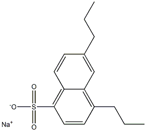 4,6-Dipropyl-1-naphthalenesulfonic acid sodium salt Structure