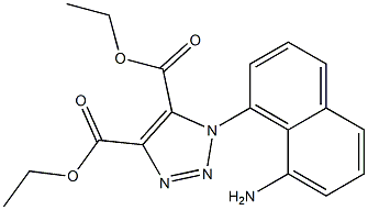 1-(8-Amino-1-naphtyl)-1H-1,2,3-triazole-4,5-dicarboxylic acid diethyl ester Structure