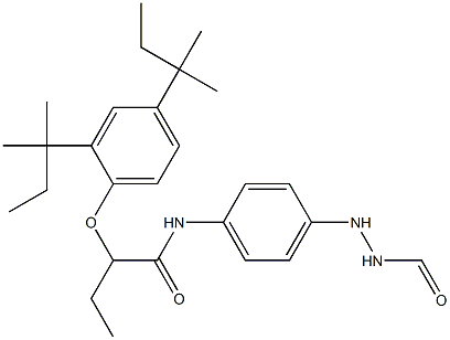 N-[4-(2-Formylhydrazino)phenyl]-2-(2,4-di-tert-pentylphenoxy)butanamide Structure
