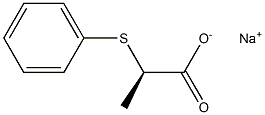 [R,(+)]-2-(Phenylthio)propionic acid sodium salt 구조식 이미지