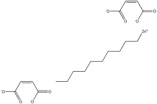 Bis(maleic acid 1-decyl)zinc salt Structure