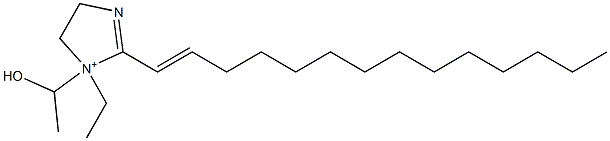 1-Ethyl-1-(1-hydroxyethyl)-2-(1-tetradecenyl)-2-imidazoline-1-ium 구조식 이미지