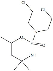 Tetrahydro-2-[bis(2-chloroethyl)amino]-4,4,6-trimethyl-2H-1,3,2-oxazaphosphorine 2-oxide 구조식 이미지