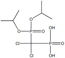 Dichloro[bis(isopropyloxy)phosphinyl]methylphosphonic acid Structure