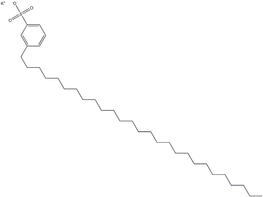3-Heptacosylbenzenesulfonic acid potassium salt Structure