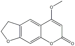 5-Methoxy-2,3-dihydro-7H-furo[3,2-g][1]benzopyran-7-one Structure