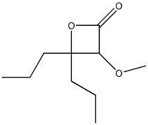 3-Methoxy-4,4-dipropyloxetan-2-one Structure