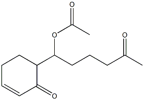 6-(1-Acetoxy-5-oxohexyl)-2-cyclohexen-1-one 구조식 이미지