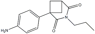 1-(4-Aminophenyl)-3-propyl-3-azabicyclo[3.1.1]heptane-2,4-dione 구조식 이미지