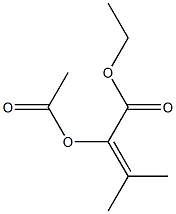 2-Acetyloxy-3-methyl-2-butenoic acid ethyl ester 구조식 이미지